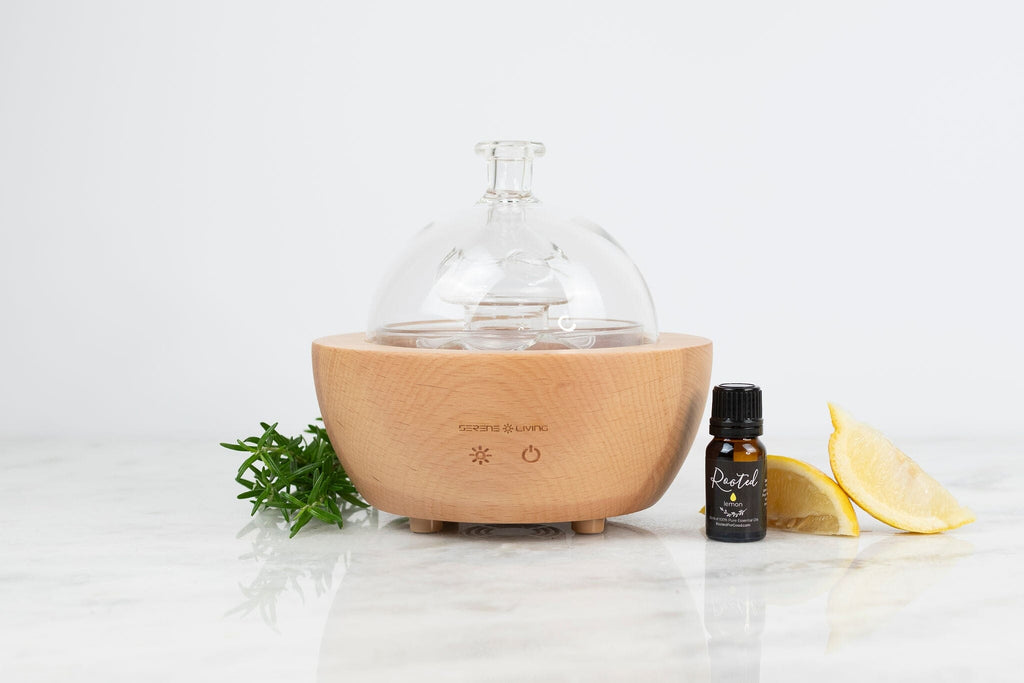 Glass Fountain Diffuser Essential Oils Rooted For Good 