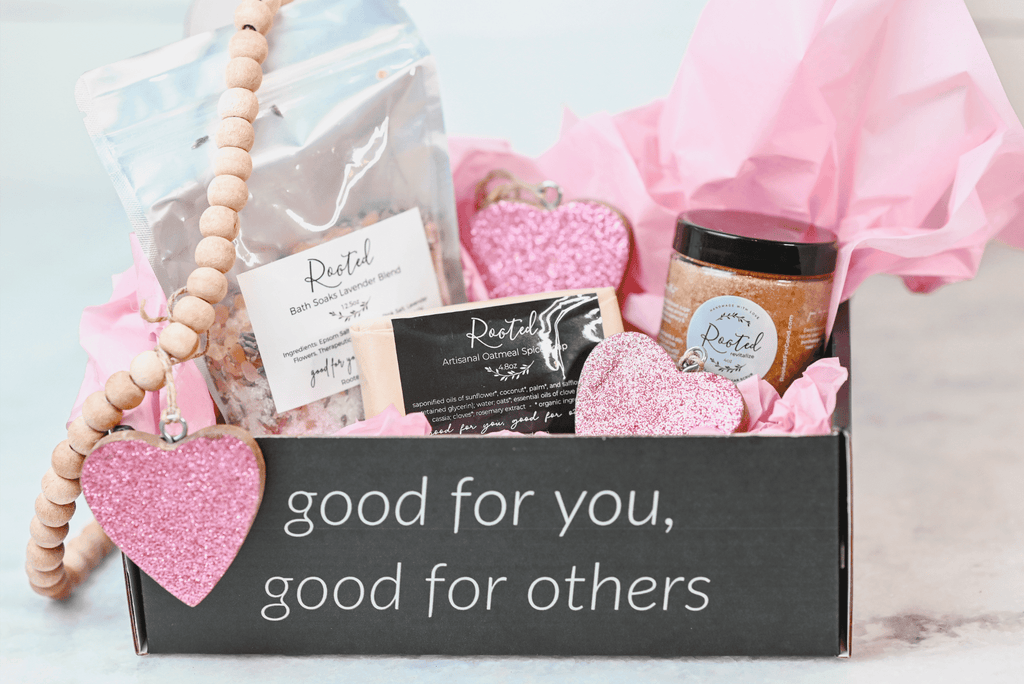 Valentine's Soak, Scrub & Soap Gift Set Rooted For Good 